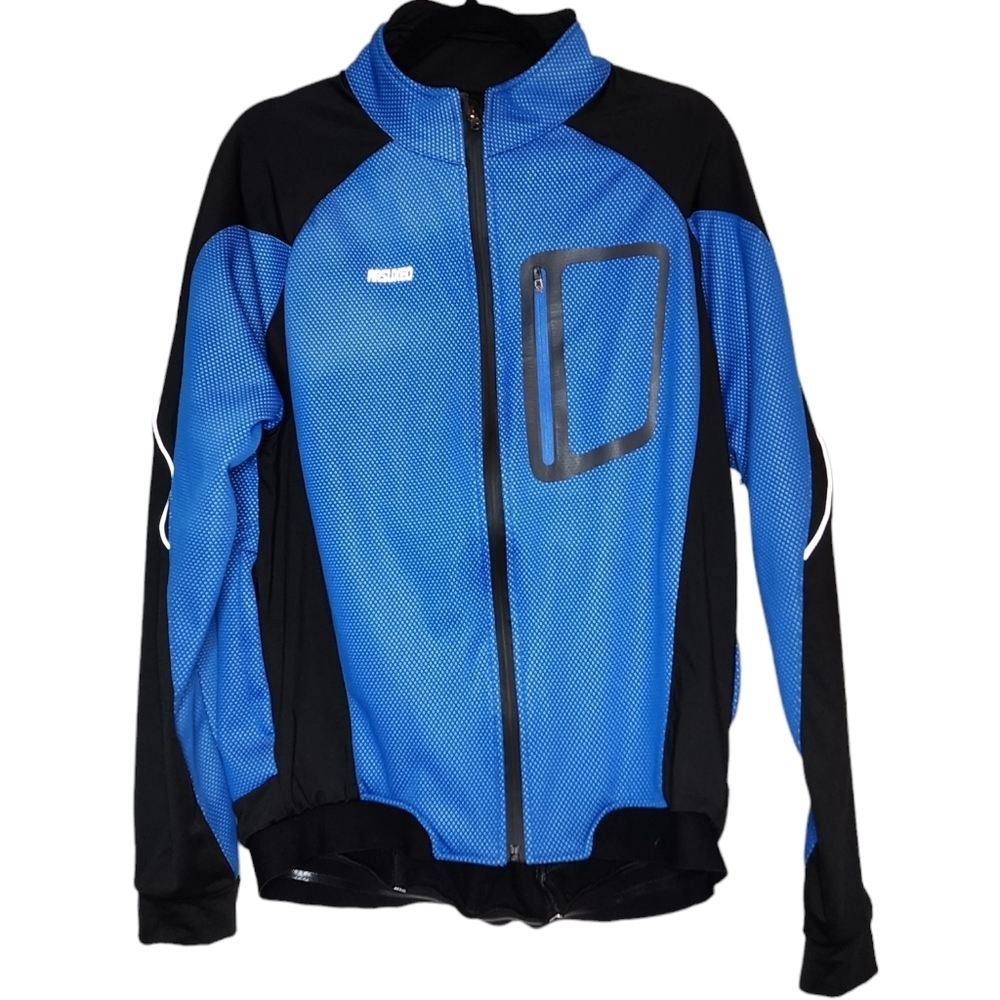 ARSUXEO Cycling jacket. Blue/Black. Men's size Large..
